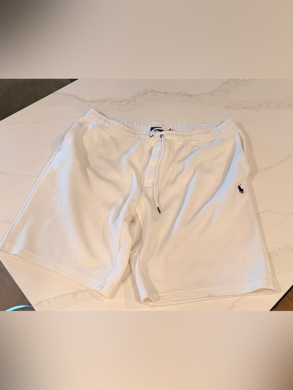 Polo by Ralph Lauren White Athletic Shorts with Navy Pony XXL